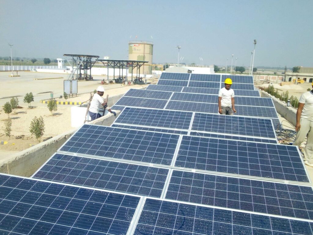Commercial solar panel installation in DHA Karachi