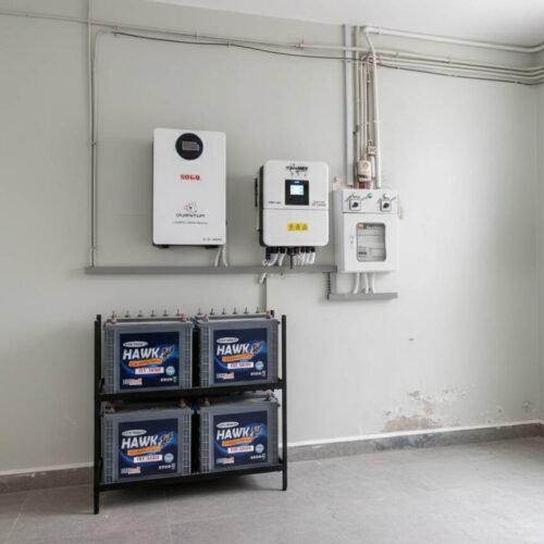 Solar inverter and batteries