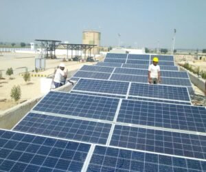 Commercial solar panel installation in DHA Karachi